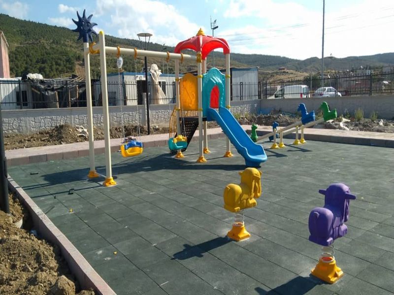OG-107 OYUN GRUBU/KINIK DEVLET HASTANES-Metal Polietilen Oyun Gruplar-Oyun parki